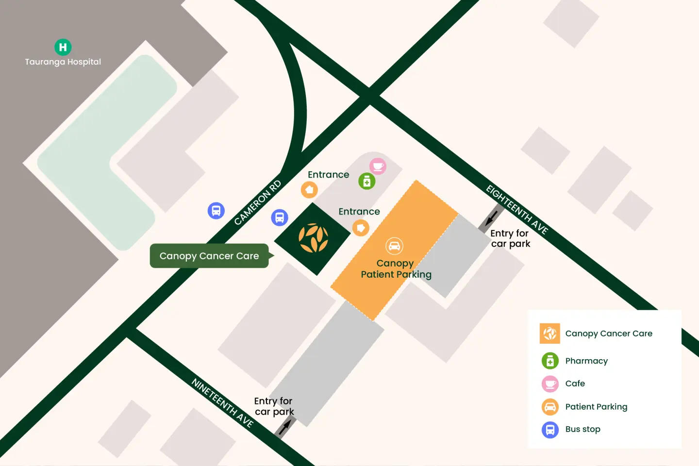 CCC Tauranga Map
